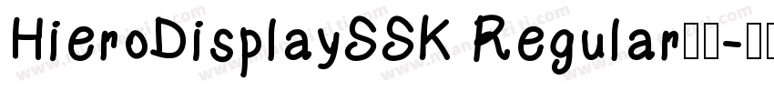 HieroDisplaySSK Regular字体字体转换